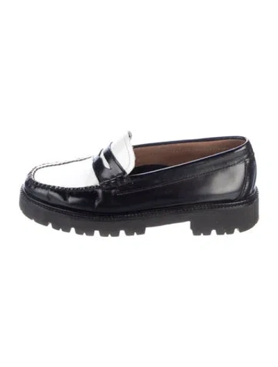 Pre-owned G.h. Bass & Co. Leather Loafers In Black