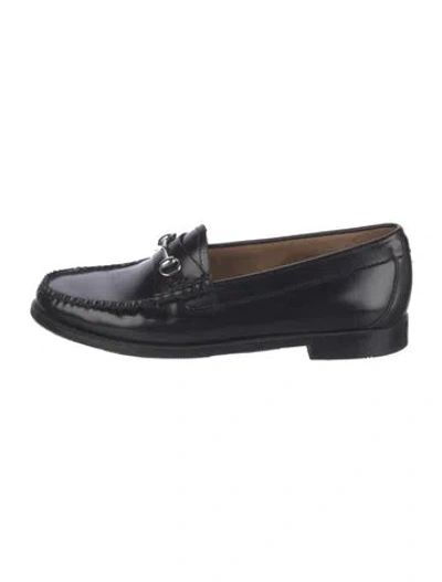 Pre-owned G.h. Bass & Co. Leather Loafers In Black