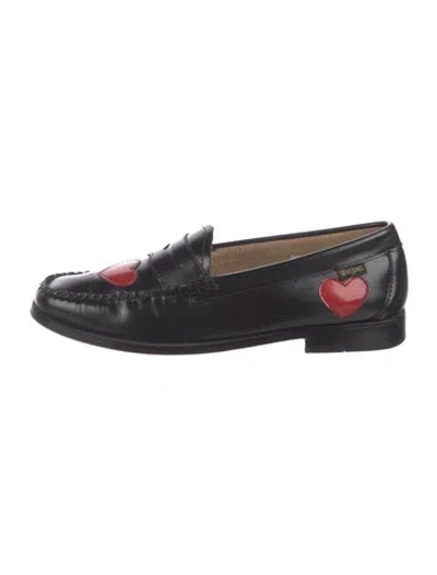 Pre-owned G.h. Bass & Co. Leather Loafers In Black