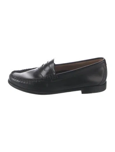 Pre-owned G.h. Bass & Co. Leather Loafers In Black