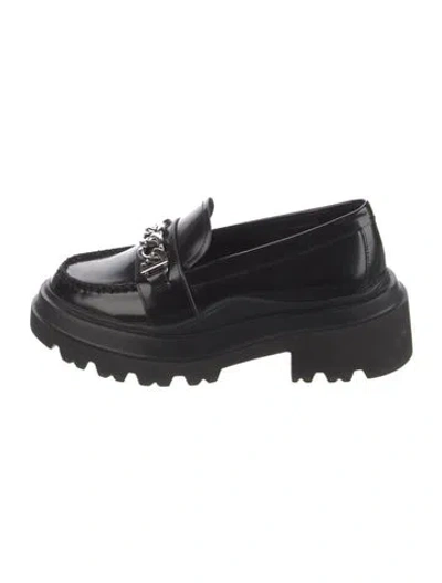 Pre-owned G.h. Bass & Co. Leather Loafers In Black