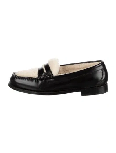 Pre-owned G.h. Bass & Co. Leather Loafers In Black