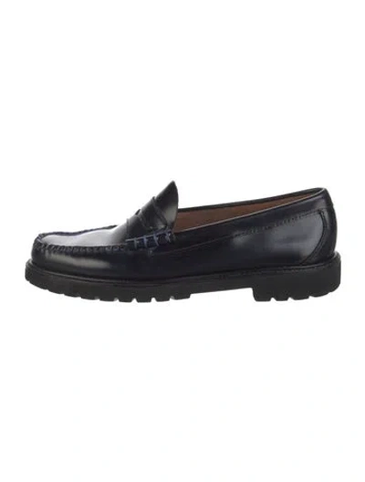 Pre-owned G.h. Bass & Co. Leather Loafers In Blue