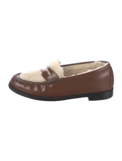 Pre-owned G.h. Bass & Co. Leather Loafers In Brown