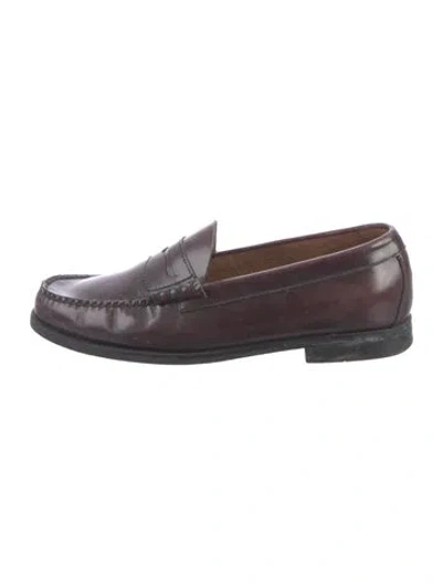 Pre-owned G.h. Bass & Co. Leather Loafers In Brown