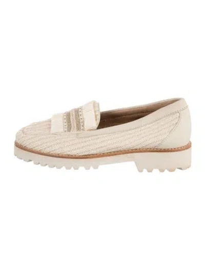 Pre-owned G.h. Bass & Co. Leather Loafers In Neutral