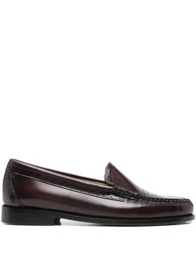 G.h. Bass & Co. Leather Loafers In Red