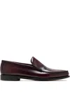 G.h. Bass & Co. Leather Mocassin Loafers In Burgundy