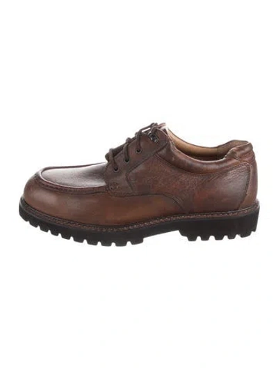 Pre-owned G.h. Bass & Co. Leather Oxfords In Brown