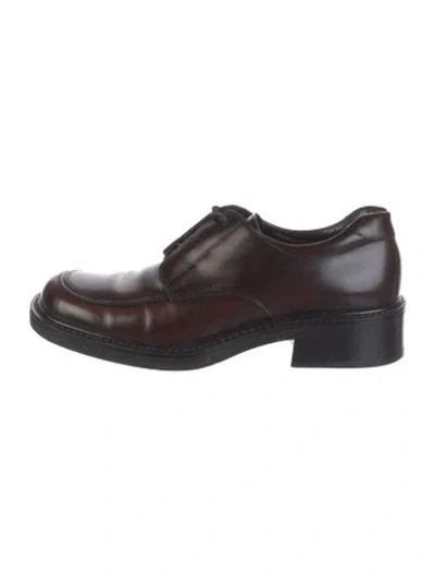 Pre-owned G.h. Bass & Co. Leather Oxfords In Brown
