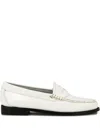 G.h. Bass & Co. Leather Penny Loafers In White