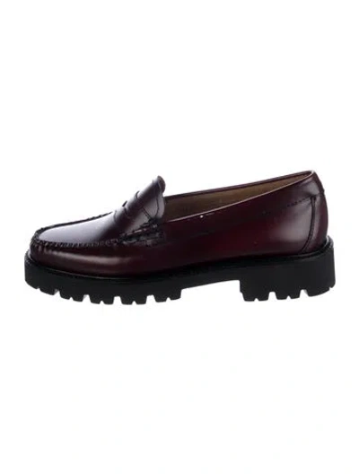 Pre-owned G.h. Bass & Co. Leather Pumps In Burgundy