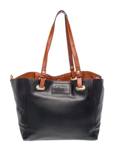 Pre-owned G.h. Bass & Co. Leather Tote In Black