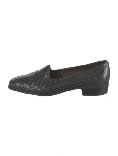 Pre-owned G.h. Bass & Co. Leather Tweed Pattern Loafers In Multicolor