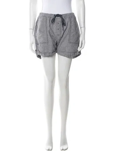 Pre-owned G.h. Bass & Co. Linen Mini Shorts In Blue