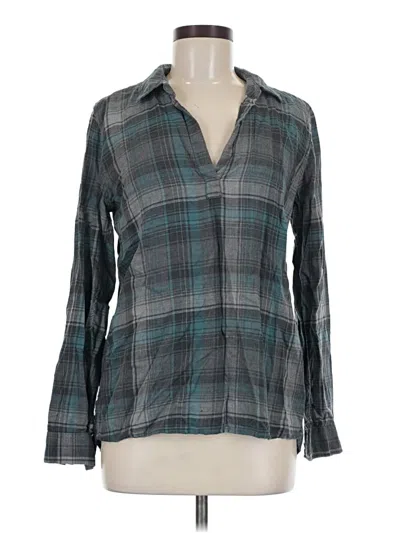 Pre-owned G.h. Bass & Co. Long Sleeve Blouse In Gray
