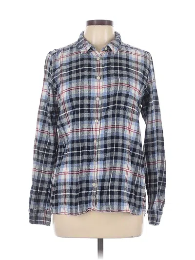 Pre-owned G.h. Bass & Co. Long Sleeve Button Down Shirt In Blue