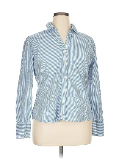Pre-owned G.h. Bass & Co. Long Sleeve Button Down Shirt In Blue
