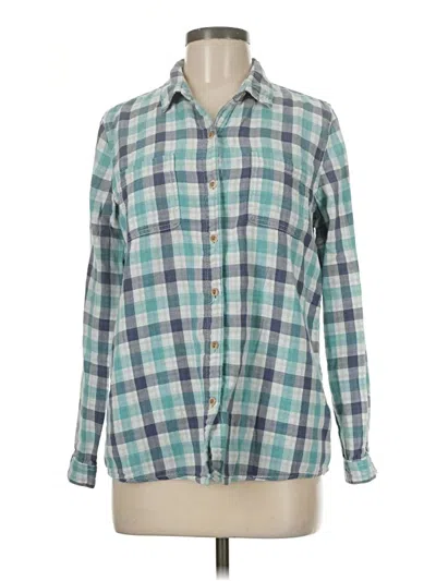 Pre-owned G.h. Bass & Co. Long Sleeve Button Down Shirt In Blue