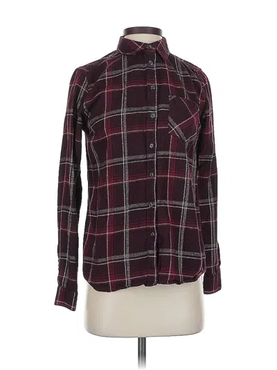 Pre-owned G.h. Bass & Co. Long Sleeve Button Down Shirt In Burgundy