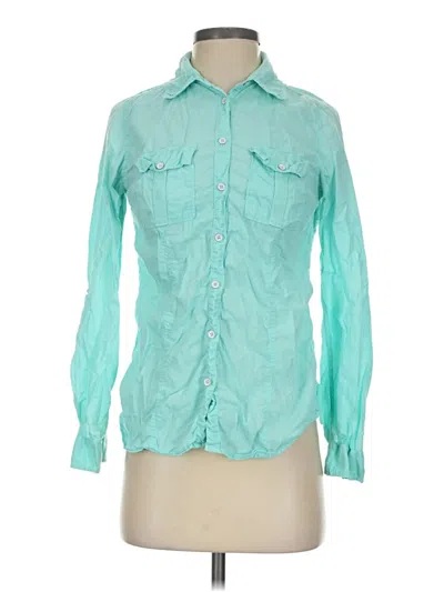 Pre-owned G.h. Bass & Co. Long Sleeve Button Down Shirt In Teal