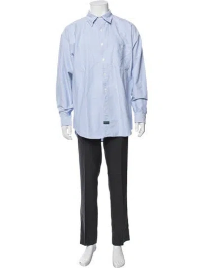 Pre-owned G.h. Bass & Co. Long Sleeve Dress Shirt In Blue