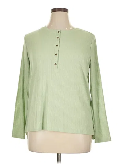 Pre-owned G.h. Bass & Co. Long Sleeve T-shirt In Green