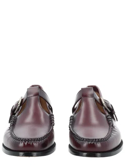 G.h. Bass & Co. Mary Jane Weejun Loafer In Burgundy
