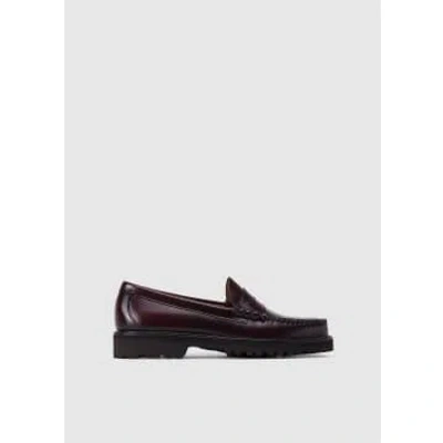 G.h. Bass & Co Mens 90's Larson Penny Loafers In Wine In Brown
