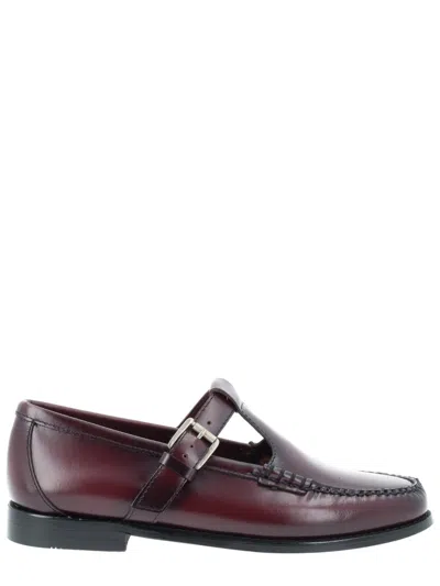 G.h. Bass & Co Moccasin "mary Jane Weejun" In Burgundy