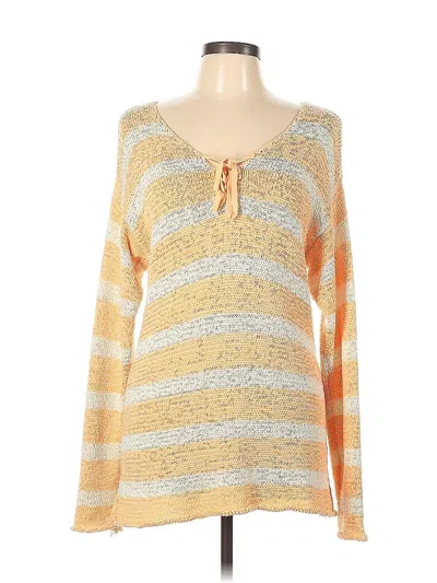 Pre-owned G.h. Bass & Co. Pullover Sweater In Yellow