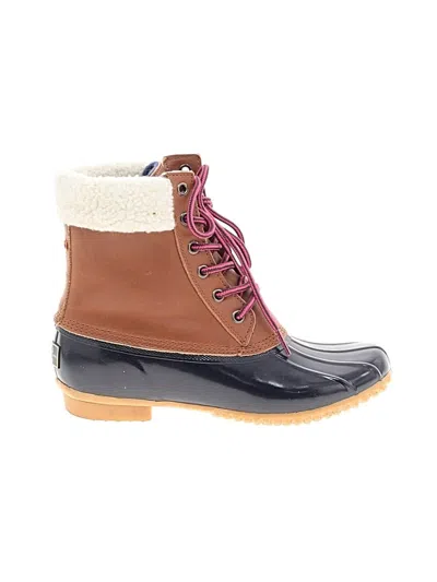 Pre-owned G.h. Bass & Co. Rain Boots In Brown