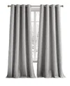 G.h. Bass & Co. River Diamond 95" Grommet Blackout Set, 2 Panels In Gray