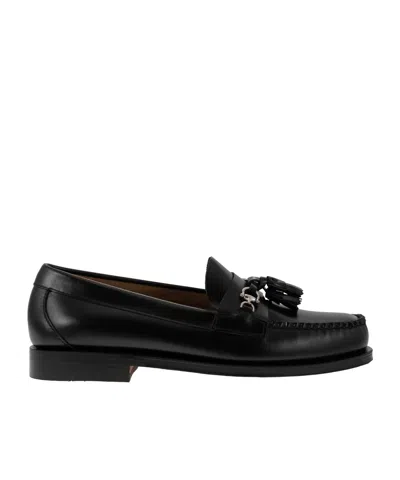 G.h. Bass & Co. Round Toe Loafers In Black