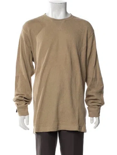 Pre-owned G.h. Bass & Co. Scoop Neck Long Sleeve Henley W/ Tags In Neutral