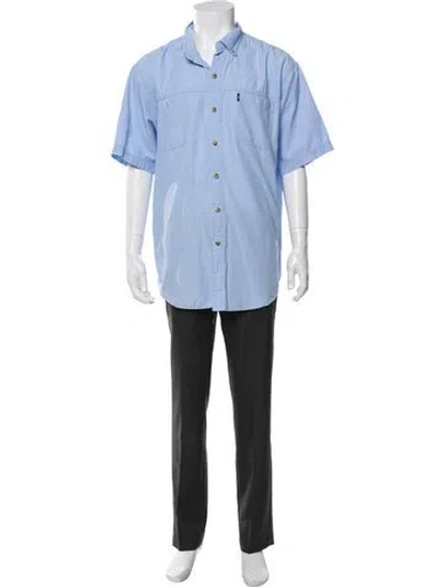 Pre-owned G.h. Bass & Co. Short Sleeve Shirt In Blue