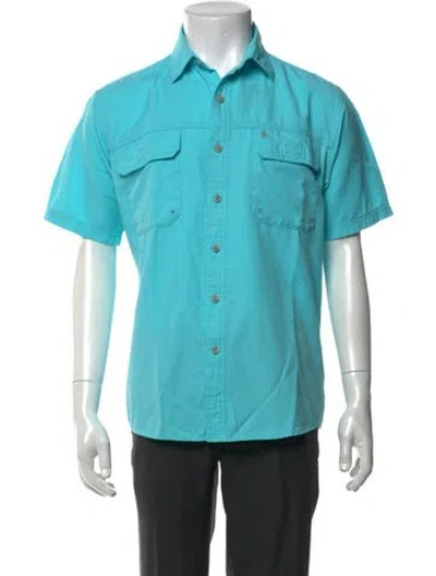 Pre-owned G.h. Bass & Co. Short Sleeve Shirt In Blue