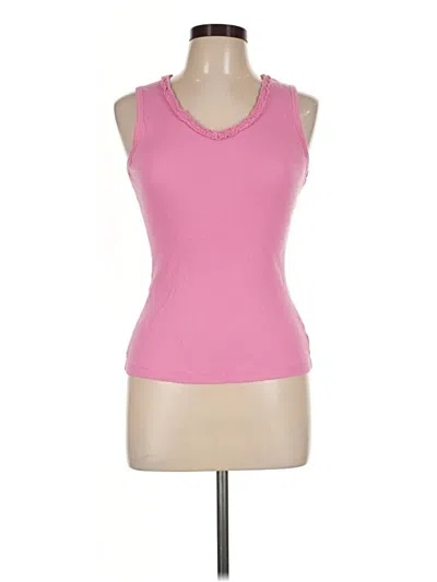 Pre-owned G.h. Bass & Co. Sleeveless Top Pink Scoop Neck Tops