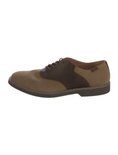 Pre-owned G.h. Bass & Co. Suede Brogues In Brown