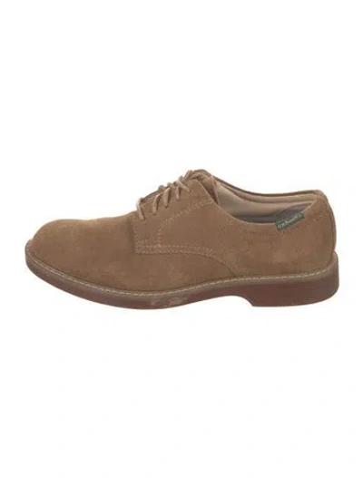 Pre-owned G.h. Bass & Co. Suede Derby Shoes In Brown/neutrals