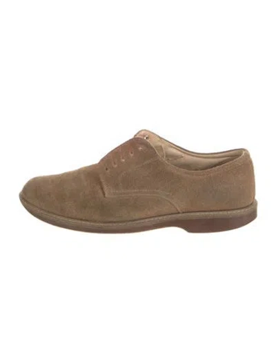 Pre-owned G.h. Bass & Co. Suede Derby Shoes In Neutral
