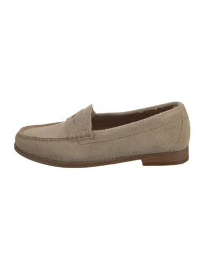 Pre-owned G.h. Bass & Co. Suede Dress Loafers In Neutral