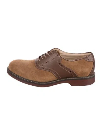 Pre-owned G.h. Bass & Co. Suede Loafers In Brown