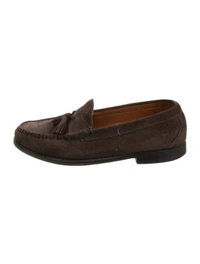 Pre-owned G.h. Bass & Co. Suede Loafers In Brown