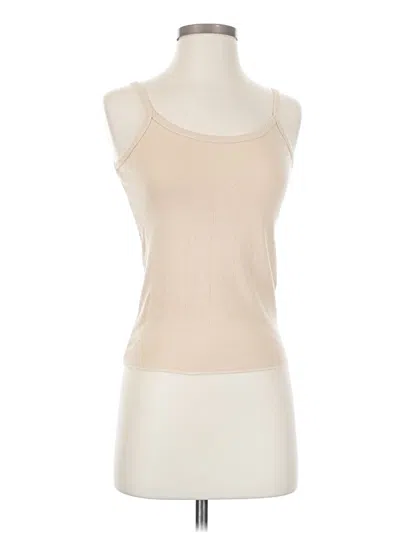 Pre-owned G.h. Bass & Co. Tank Top Ivory Halter Neckline Tops In White