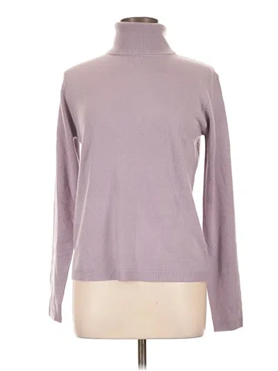 Pre-owned G.h. Bass & Co. Turtleneck Sweater In Purple
