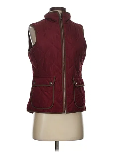 Pre-owned G.h. Bass & Co. Vest In Burgundy