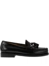 G.h. Bass & Co. Weejun Heritage Leather Loafers In Black