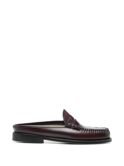 G.h. Bass & Co. Weejuns Larson Mules In Burgundy