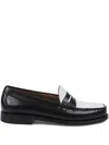 G.h. Bass & Co. Weejuns Larson Penny Raised Seams Loafers In Black